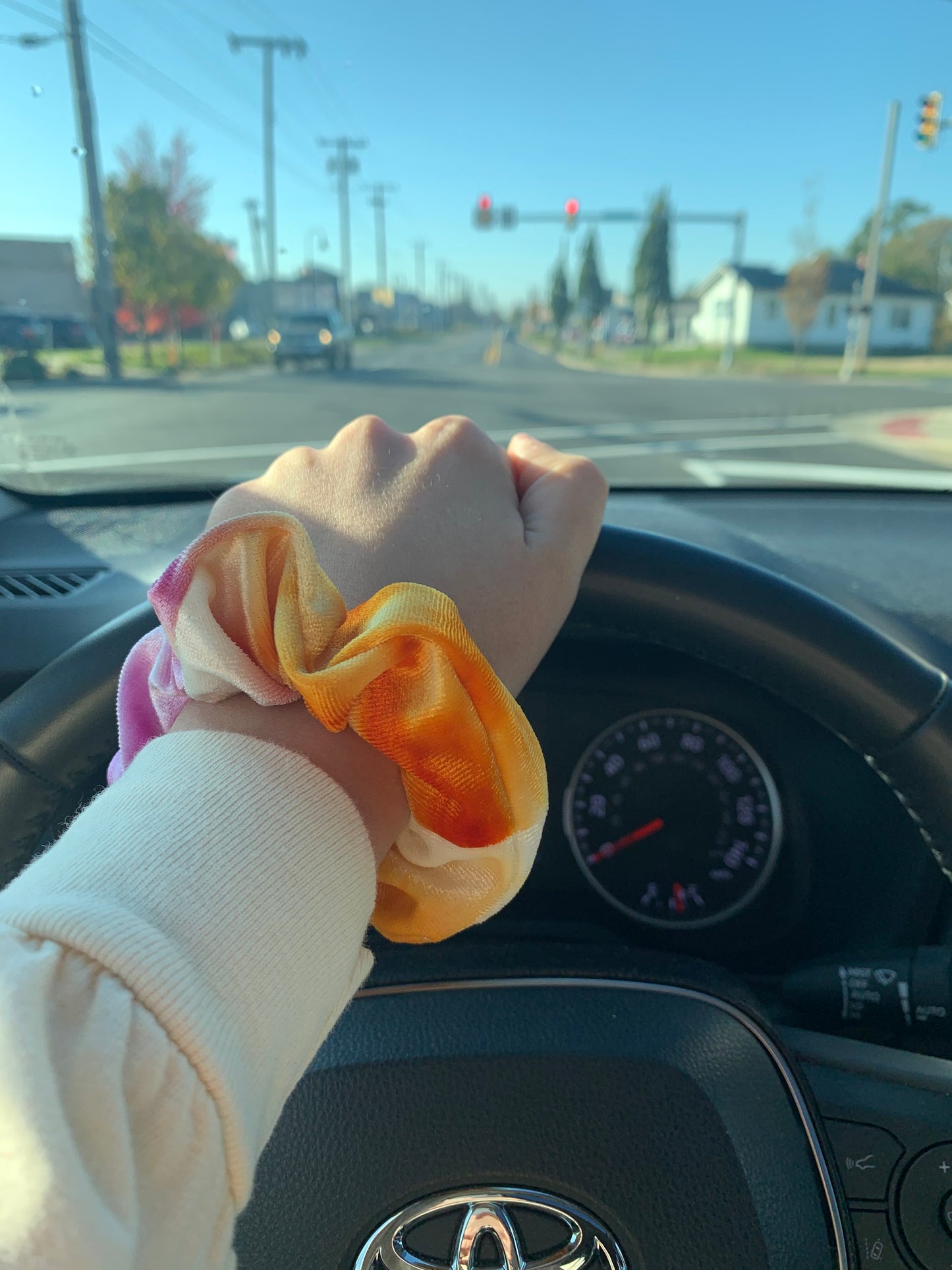 Tie Dye Velvet Scrunchies