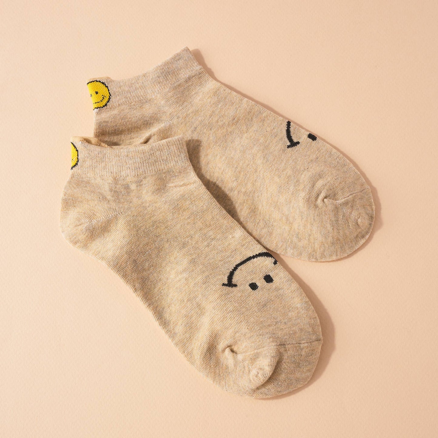 Smiley Face Ankle Sneaker Socks