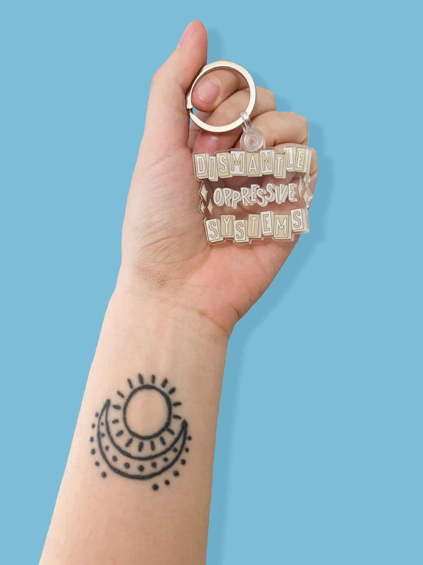 Dismantle Oppressive Systems Keychain