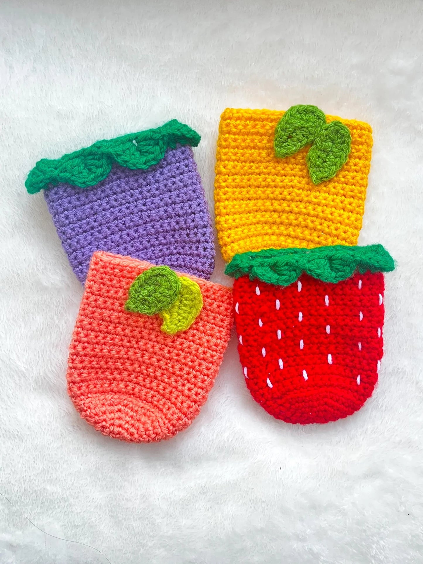 Crochet Fruit Can Coozie