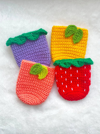 Crochet Fruit Can Coozie